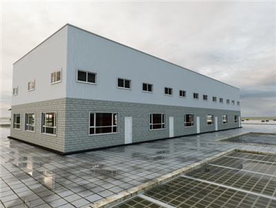 단일 층 철강 창고 건물